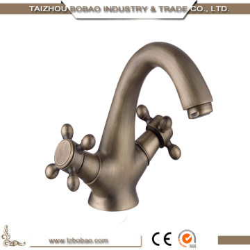 Europe Double Handles Crystal Wash Basin Faucets Antique Brass Wash Basin Faucets Gold Wash Basin Faucets Rose Gold Basin Faucet
