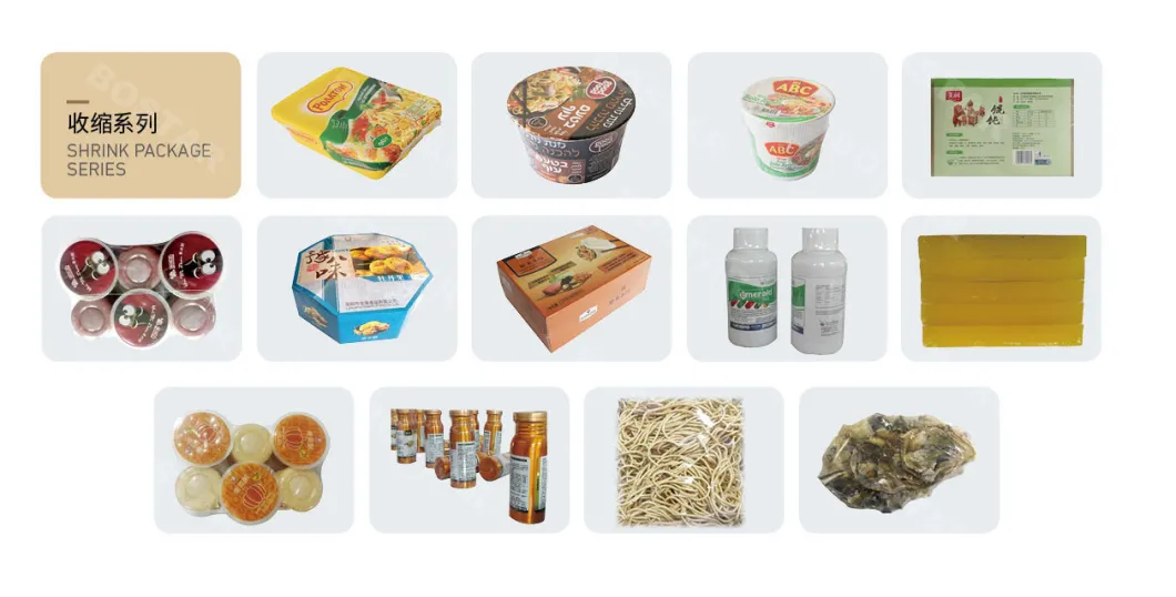 Flow/Pillow Belt Plastic Paper Cup Carton Exercise Book Meat Food Medical POF Film Shrinking Wrapping Machine Automatic Packaging/Packing Machine