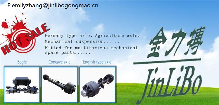 English Type 8 Holes 12T Axle For Semi-trailer