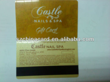 Plastic PVC Gold Member VIP Cards