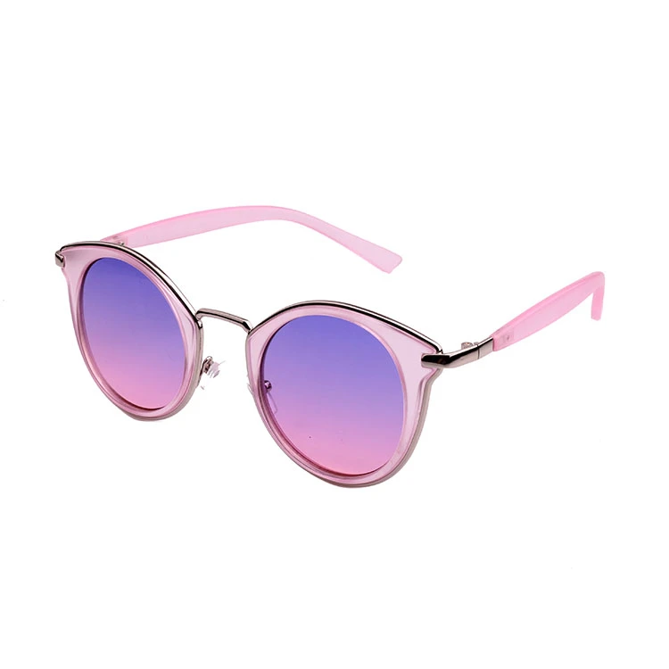 Round UV400 Color Lense Sunglasses