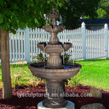 High quality casting antique 4 tiers bronze water fountain