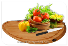 solid bamboo kitchen board, kithcen block fruite cutting board
