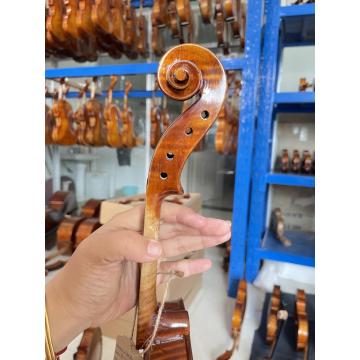 Top qualidade de madeira agradável e envelhecida em tamanho real violino feito à mão