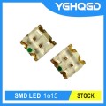 Ukuran LED SMD 1615 Yellow Green dan Red