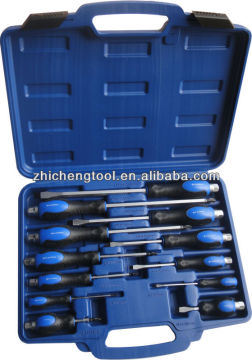 12PC Heavy Duty Color Handle Screwdriver Set
