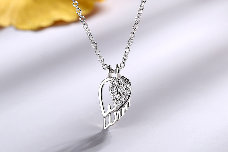 new fancy china jewellery jewelry silver 925 angel wings necklace cheap pendant necklace