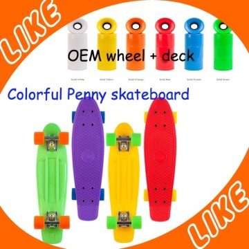 luminous glow in drak penny skateboard