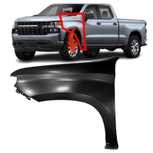 Chevy Chevrolet Silverado 1500 2019-2023 Front Fender Accessories