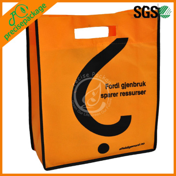 customized non woven tote bag with die cut handle