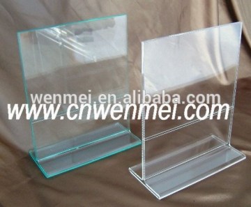 Acrylic table menu holder