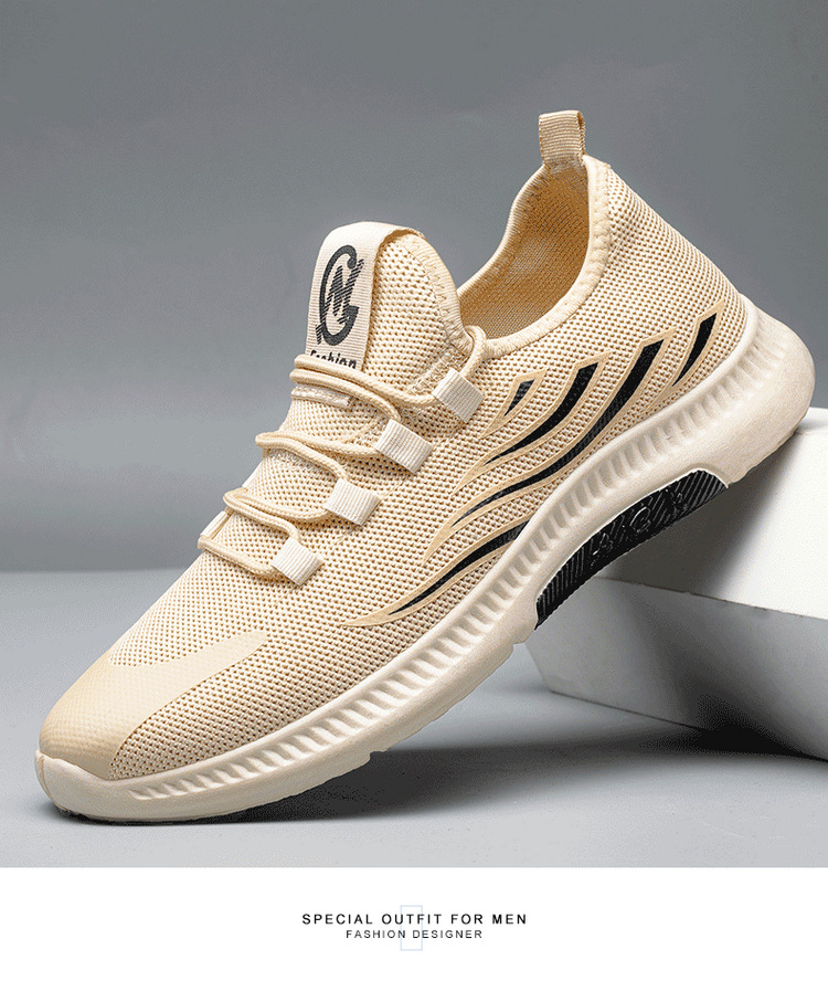 Men Summer Wholesale Shoes 2021 New Leisure Shoes Fly Woven Mesh  Men Fashion Running Shoes