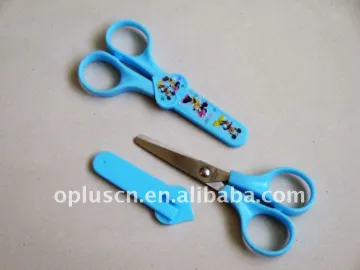 4.5" SCHOOL SCISSORS W/SAFETY COVER