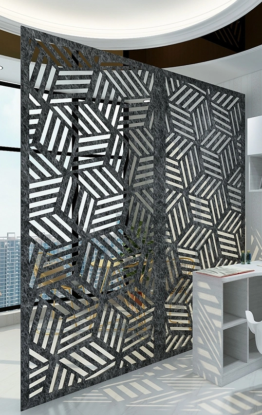 New Design Poylester Fiber Screen Room Divider Design Decorative Partition Wall for Office