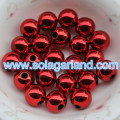 8-20 MM Acrilico Rotondo Lucido Metallizzato Perline Finite Spacer Grosse Perline Bubblegum