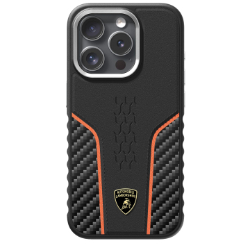 Official Licensed Lamborghini Leather Carbon Fiber Case Magnetic for iPhone 15 Pro Max