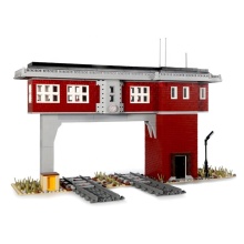 1809PCS Train Railway Signal Tower Building Block Set - Compatible with LEGO City Series