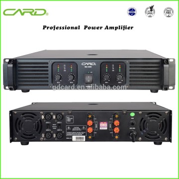 high end four channel 1600W RMS professional power amplifier