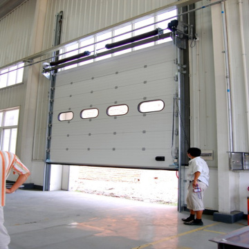 Porta in acciaio sezionale in testa industriale