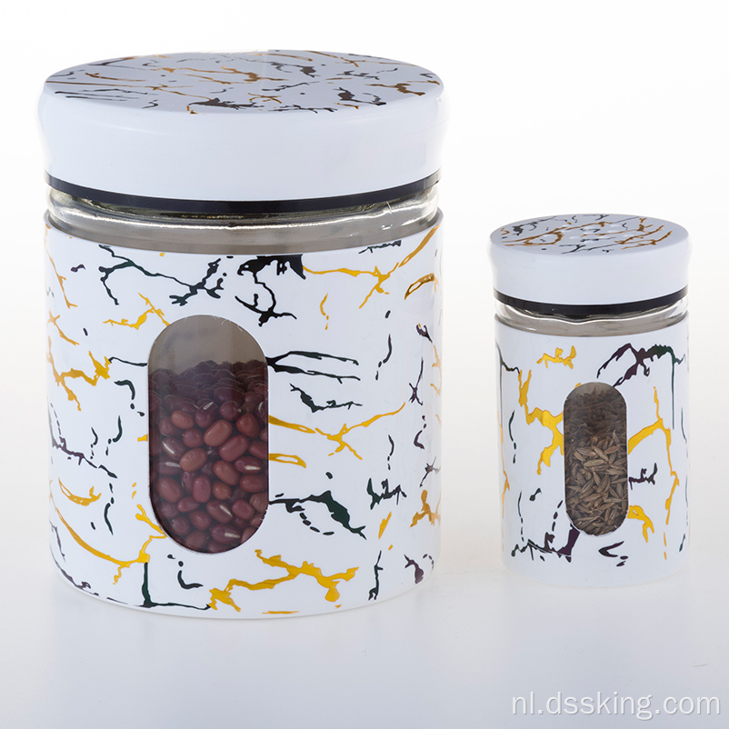 Cosmetica Verpakkingskruidingen Jam Honey Sugar Jar Storage Apothecaire pot voor kruidenkruidenvoedsel