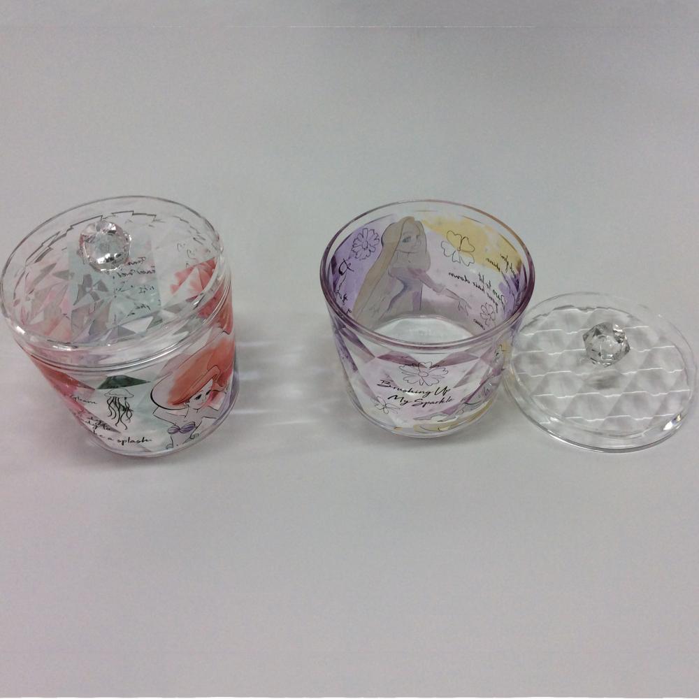 plastic diamond-pattern round-shaped storage box