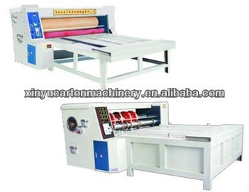 Slotting and printing machine for carton