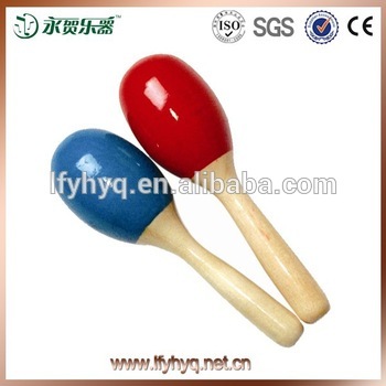 Homemade Musical Instruments Mini Solid Color Maracas