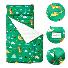 Portable and Skin-Friendly Waterproof Nap Mat with Removable Pillow for Toddlers