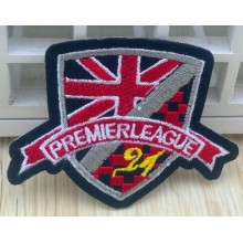 Cool style nice embroidery woven patch for down shirt