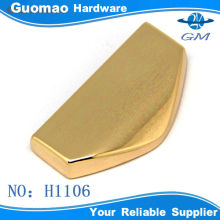 Leather bag zinc alloy light gold handbag metal ornaments