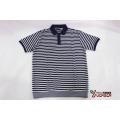 Polo YD Stripe avec ourlet côtelé pour homme