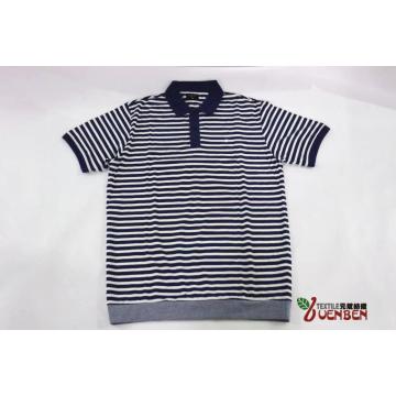 Polo YD Stripe avec ourlet côtelé pour homme