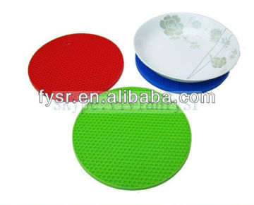 custom silicone pot holder silicone heat-proof mat silicone cellular mat