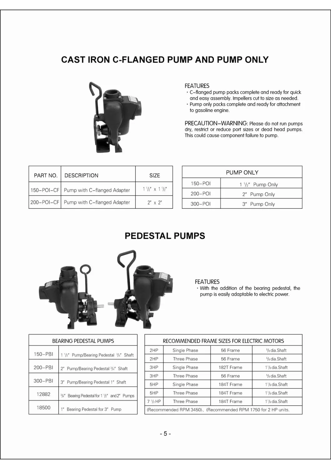 Small Self-Priming Clean Water/Trash/Sewage/Centrifuga/Motor/Vacuum/Stainless Steel/Submersible/Pressure/Vacuum Pump (SCP)