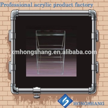 2015 Acrylic book dispaly stand magzine display shelf