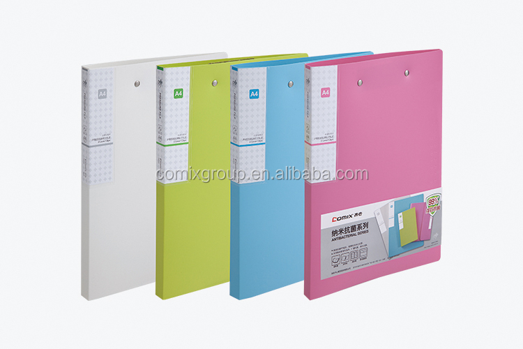 Comix A4  PP Punchless Binder  2 Lever Clips Pressure File