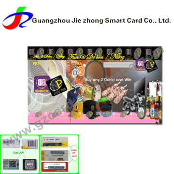 Shenzhen scratch coupons factory