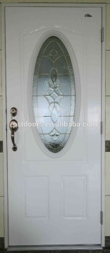 metal panel doors,steel panel doors with oval glass insert
