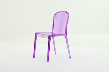 clear polycarbon dine chair