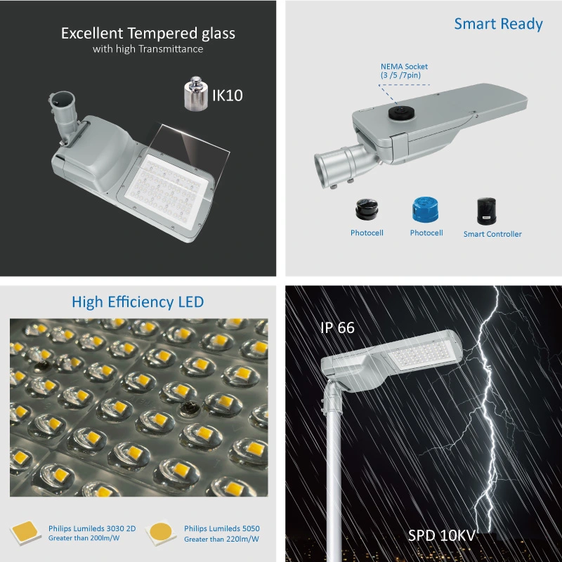 Zgsm 100W LED Street Light with ENEC Certificated