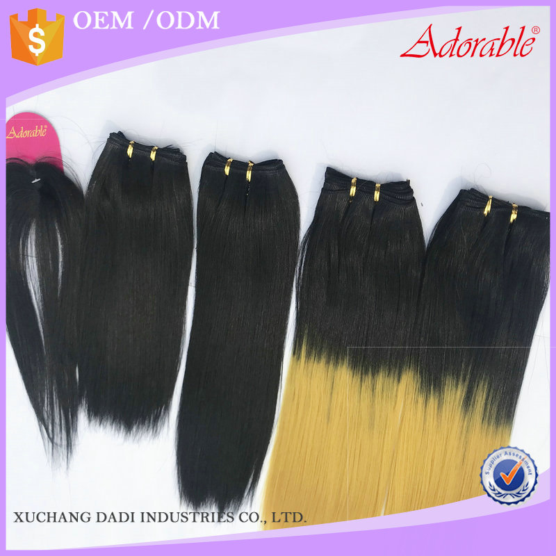 Adorable hair factory drop shipping 5 hair pieces in one pack,cuticle aligned synthetic hair weaves 200g/set