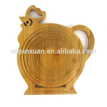 Customized bamboo fruit basket,potable and folded storage baskets