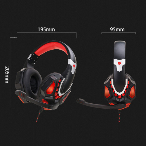 Auriculares profesionales para juegos con LED parpadeante