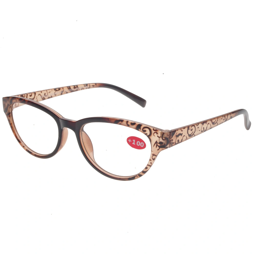 2019 Cat Eye Plastic Reading Glasses with Pattern