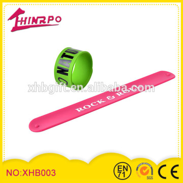 Customize Slap Wrap Bracelet silicone rubber band