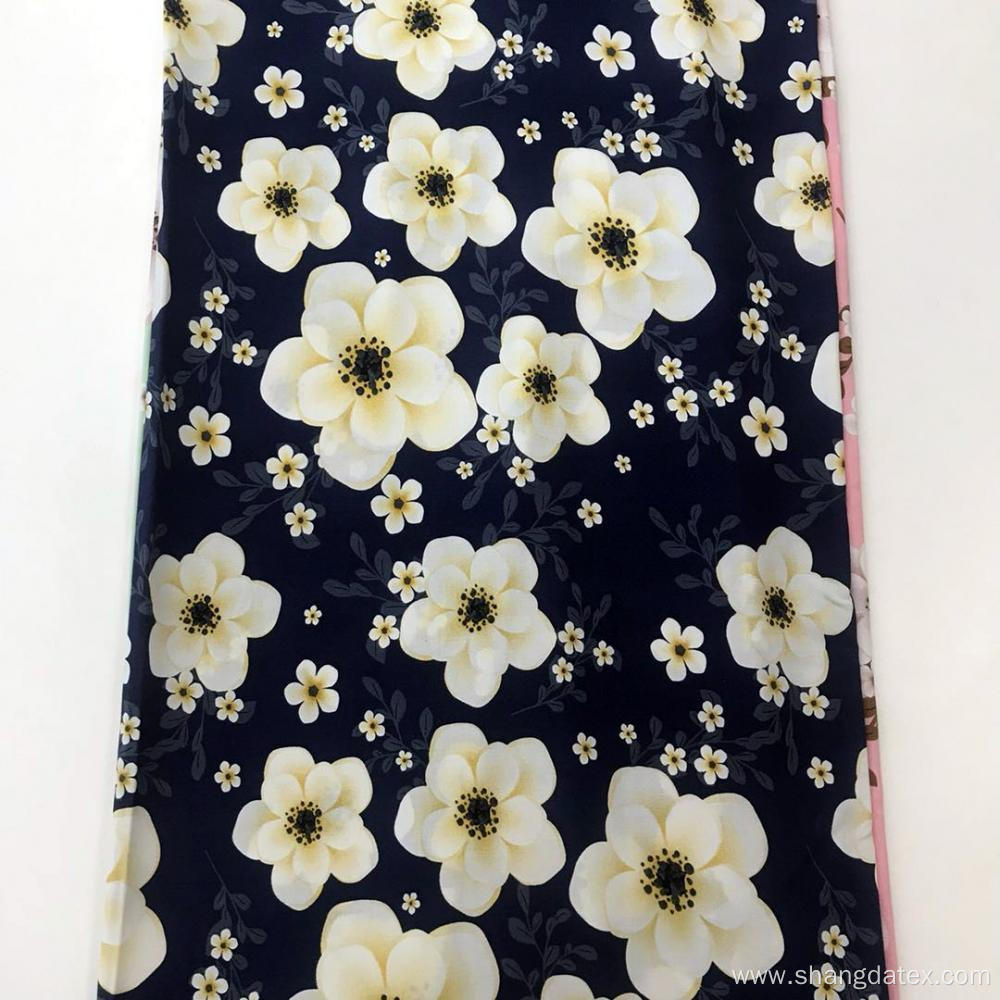 Hot Sale Flower Design Rayon Screen Print Fabric