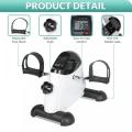 LCD display under desk portable pedal exerciser