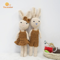 Superzachte gehaakte katoenen Baby Bunny Toy Doll