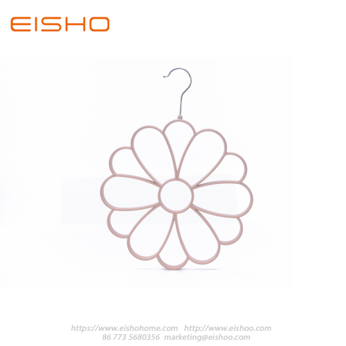 Flower Shape Flocked Velvet Scarf Hanger