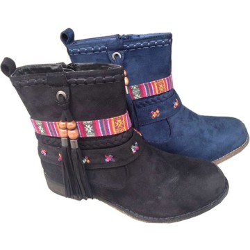 Winter hot sell style fashion lady boots classical nationality design lady boots